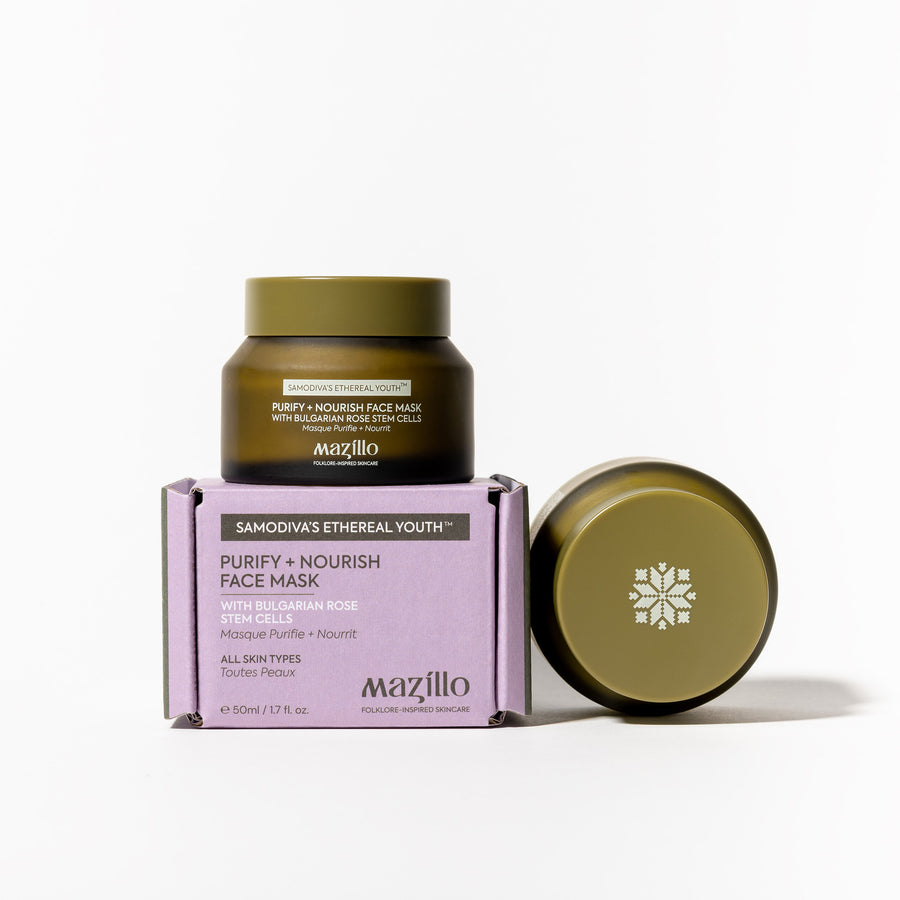 Samodiva’s Ethereal Youth Purify+Nourish Face Mask Packaging