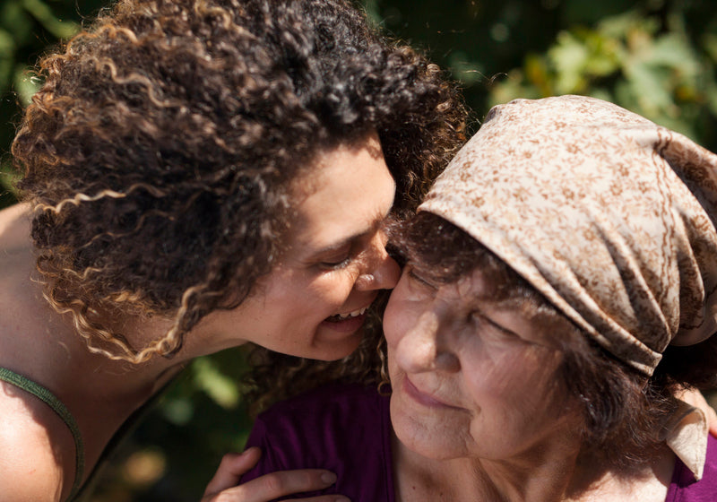 Donation photo of grandmother and granddaughter