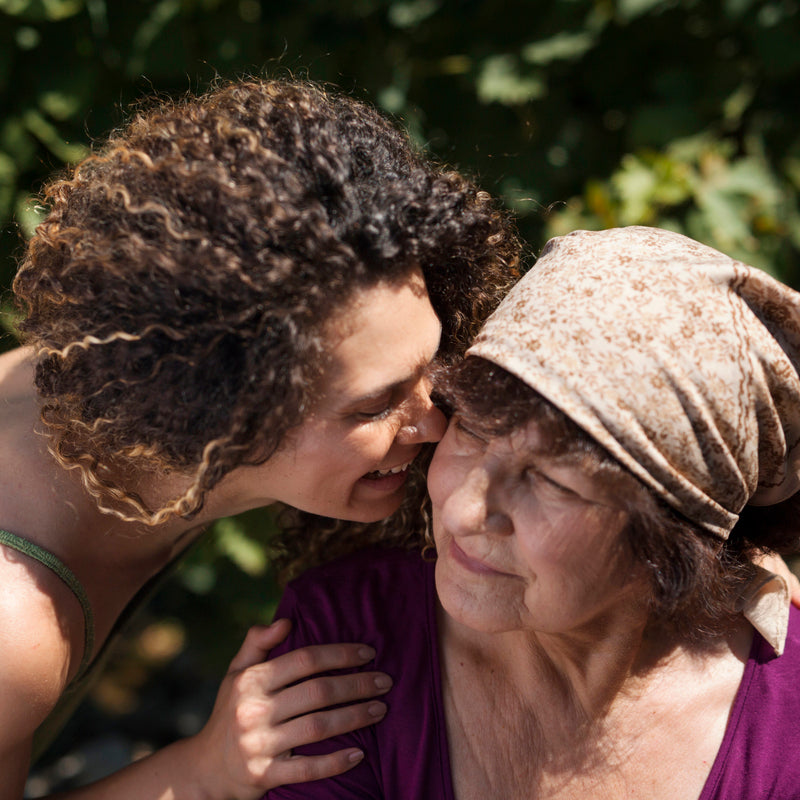 Donation photo of grandmother and granddaughter
